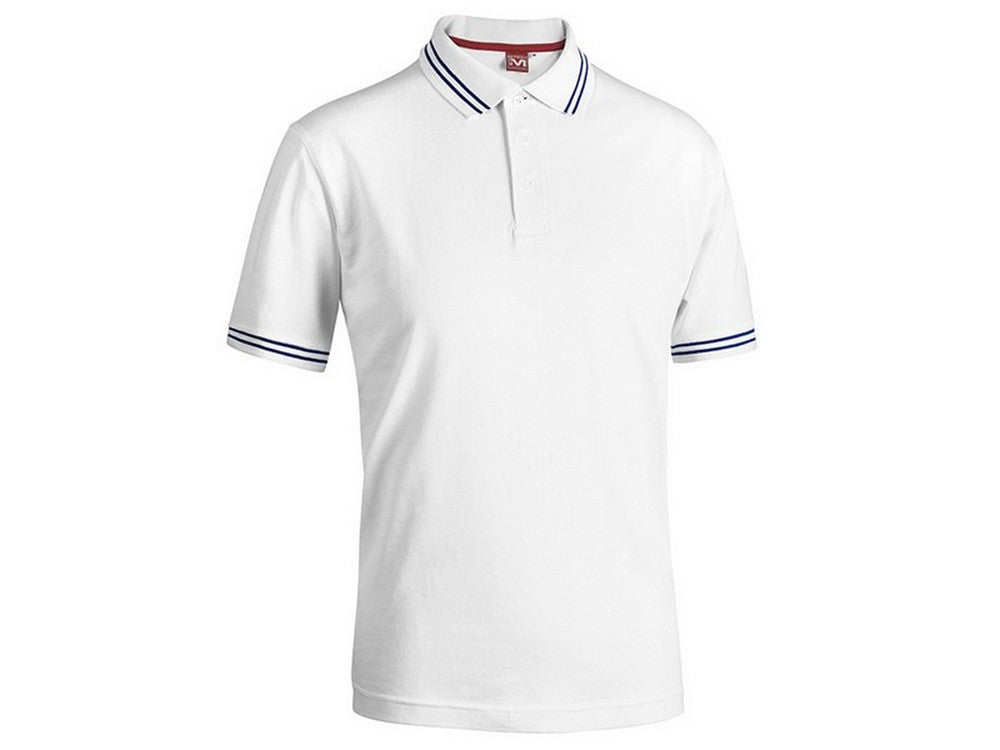 polo smith col. bianco/blu navy mis. xl cod:ferx.vit48385