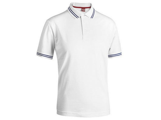 polo smith col. bianco/blu navy mis. xxl cod:ferx.vit48386