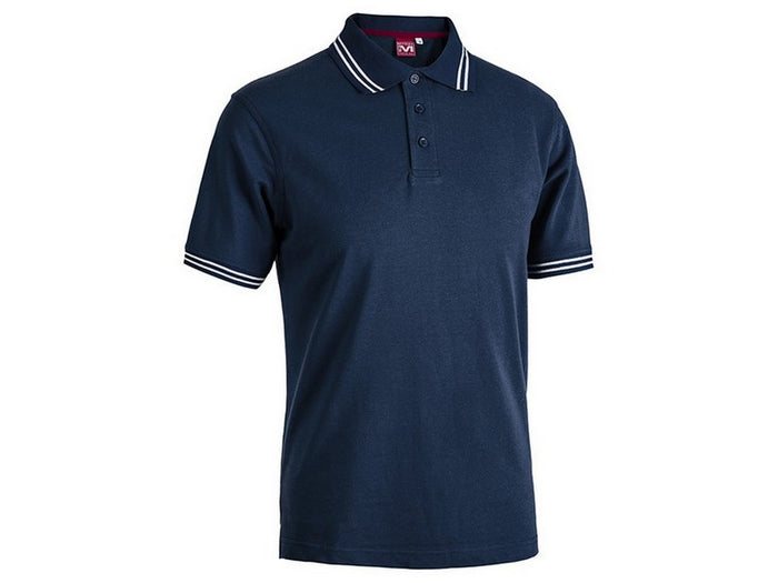 polo smith col. blu navy/bianco mis. m cod:ferx.vit48375