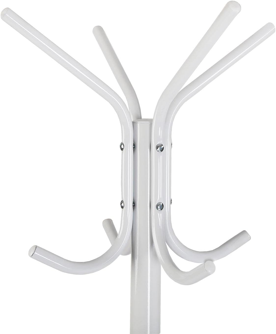 Attaccapanni da Terra Appendiabiti Metallo Bianco Salvaspazio Ingresso H 170 cm