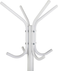 Attaccapanni da Terra Appendiabiti Metallo Bianco Salvaspazio Ingresso H 170 cm