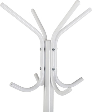 Attaccapanni da Terra Appendiabiti Metallo Bianco Salvaspazio Ingresso H 170 cm