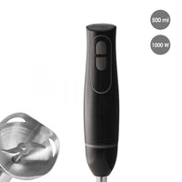 Frullatore a Immersione Tritatutto 2 Velocità Mixer Tagliaverdure Minipimer 1000W Con Brocca Graduata