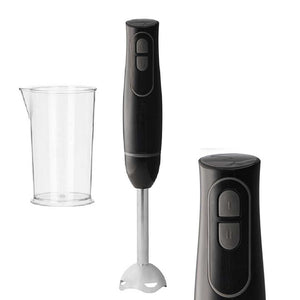 Frullatore a Immersione Tritatutto 2 Velocità Mixer Tagliaverdure Minipimer 1000W Con Brocca Graduata