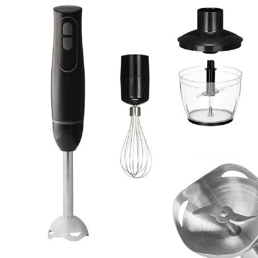Frullatore Immersione 3in1 Tritatutto Montapanna 2Velocità Mixer Minipimer 1000W