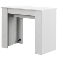 Tavolo da Pranzo Allungabile fino a 3 Metri Bianco Frassinato Moderna Salvaspazio