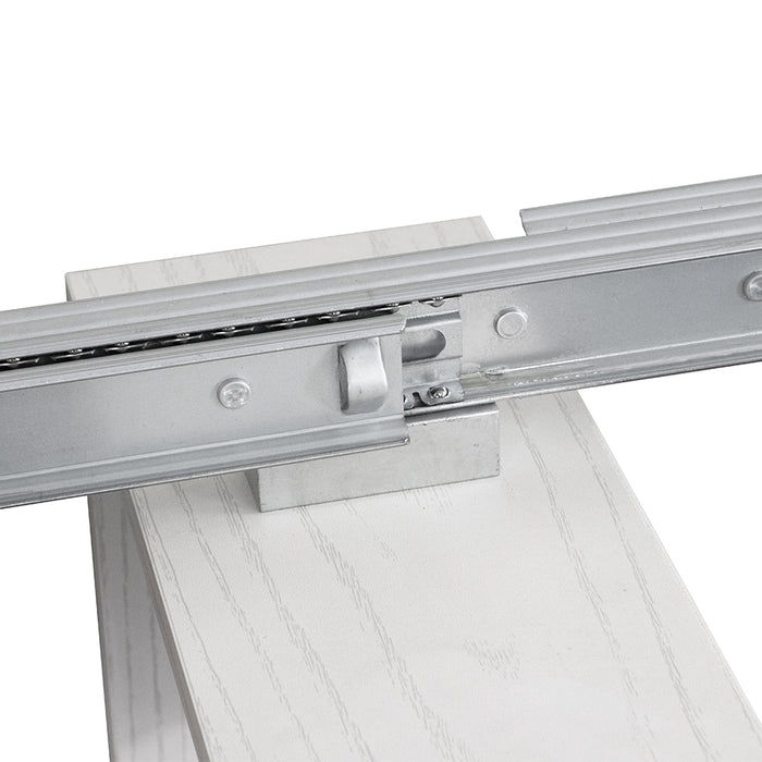 Tavolo da Pranzo Allungabile fino a 3 Metri Bianco Frassinato Moderna Salvaspazio