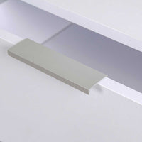 Mobile Comodino 3 Cassetti 40x46x61cm Design Moderno in legno MDF Bianco