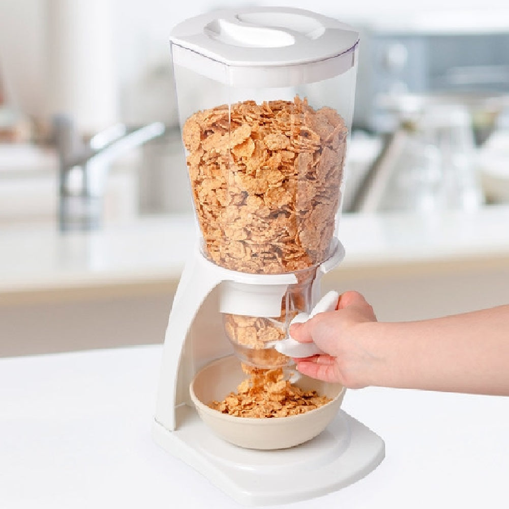 Dispenser Cereali Singolo 4.5LT Contenitore Dosatore Distributore Bianco