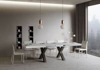 Tavolo Allungabile 160-264x90x77 cm Traffic Bianco Frassino