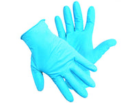guanti monouso in nitrile nitroflex cf.100 pz. col. blu tg. 8,5 (l) cod:ferx.vit23293