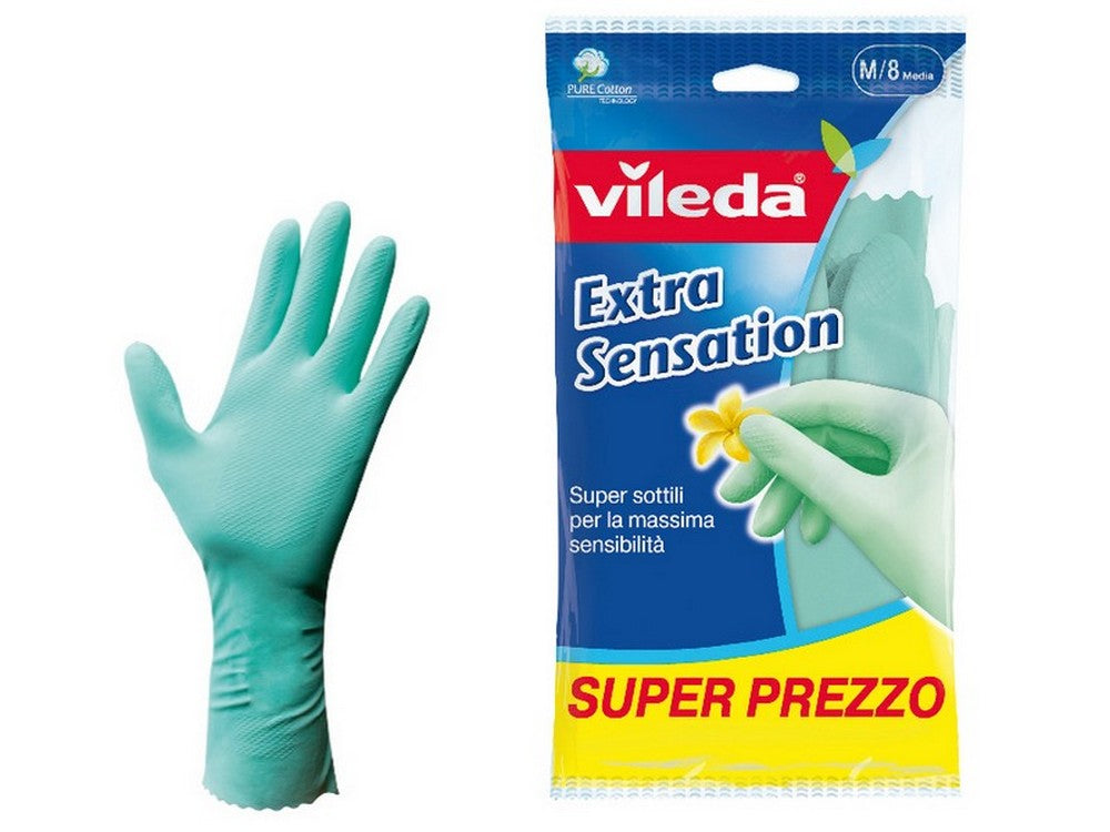 guanti in lattice extra sensation  tg. m cod:ferx.vit43183