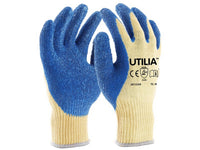 guanti in lattice/cotone col. blu tg. 9 cod:ferx.vit31258