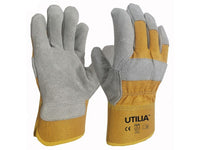 guanti in pelle crosta bovina  tg. 11 dorso giallo cod:ferx.vit46944