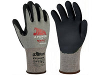 guanti da lavoro antitaglio high in grafene/nitrile col. grigio/nero  tg. 9 cod:ferx.vit54870