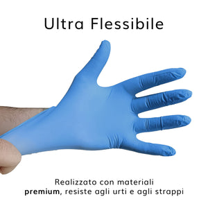 GUANTI IN NITRILE BLU 3,5 GR 1000 S