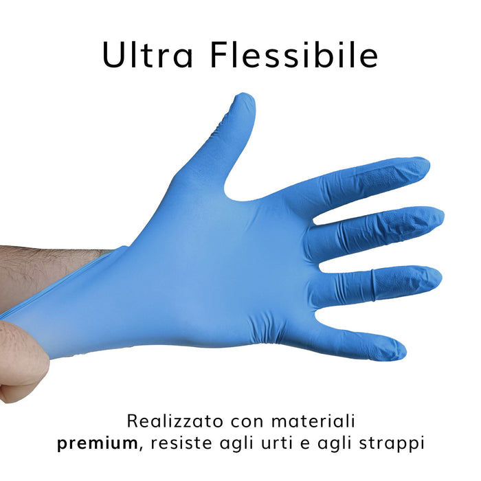 GUANTI IN NITRILE BLU 3,5 GR 1000 S