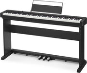 Pianoforte Digitale con 88 Tasti Pianali, Stativo e Pedale Elettronico