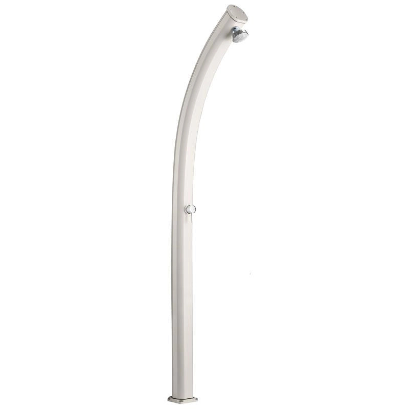 Doccia solare da giardino JOLLY CURVA 25 LITRI, in alluminio - Doccia Solare Da Giardino Jolly Curva 25 Litri, In Alluminio Colore Sabbia