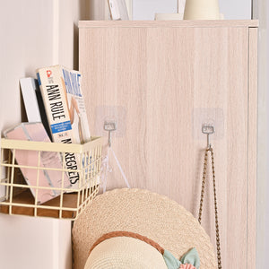 Mobile Armadio Scarpiera Casa 6 Ripiani Porta Scarpe con 2 Ante Multiuso Olmo