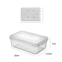Kit Porta Pranzo Termico con Borsa Frigo Portatile con Accessori 15x22x17.5cm Salvaspazio