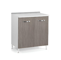 MOBILE CUCINA 2 ANTE TOP FRASSINATO BIANCO 80X50X85H