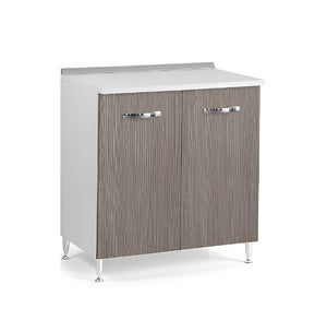 MOBILE CUCINA 2 ANTE TOP FRASSINATO BIANCO 80X50X85H