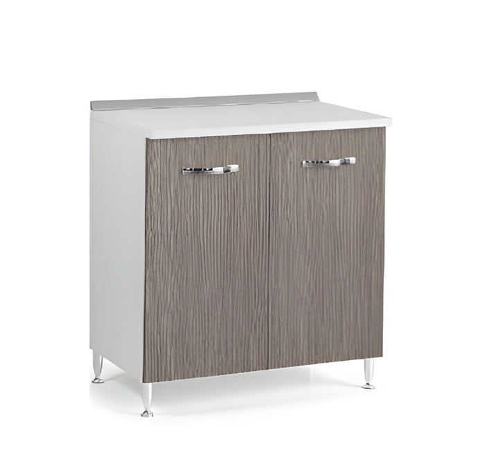 MOBILE CUCINA 2 ANTE TOP FRASSINATO BIANCO 80X50X85H