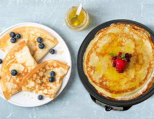Piastra Crepiera Elettrica 30cm 1200W Antiaderente Pancake Pronti in pochi minuti
