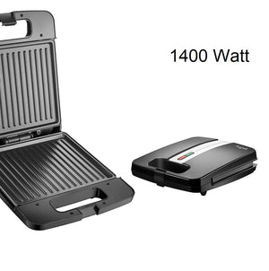 Piastra Elettrica Bistecchiera 1400W Antiaderente Tostapane Grill Panin Sandwich