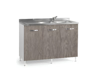 MOBILE CUCINA SOTTOLAVELLO 3 ANTE 120X50X85H MATERIALE IDROFUGO