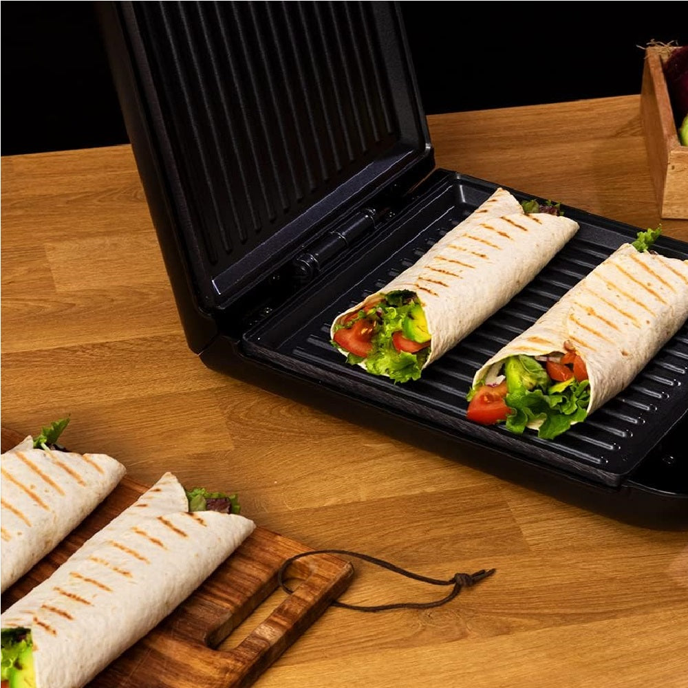 Piastra Elettrica Bistecchiera 1400W Antiaderente Tostapane Grill Panin Sandwich