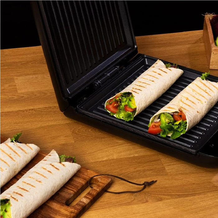 Piastra Elettrica Bistecchiera 1400W Antiaderente Tostapane Grill Panin Sandwich