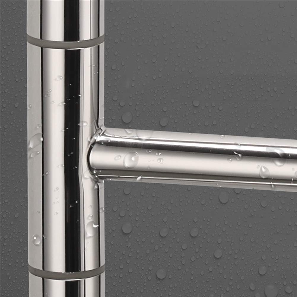 Scaldasalviette Termoarredo Elettrico Riscaldato 50 W da Bagno Parete 4 Elementi