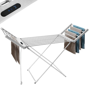 Stendibiancheria Elettrico Riscaldato Stendino Asciugabiancheria 260W Pieghevole