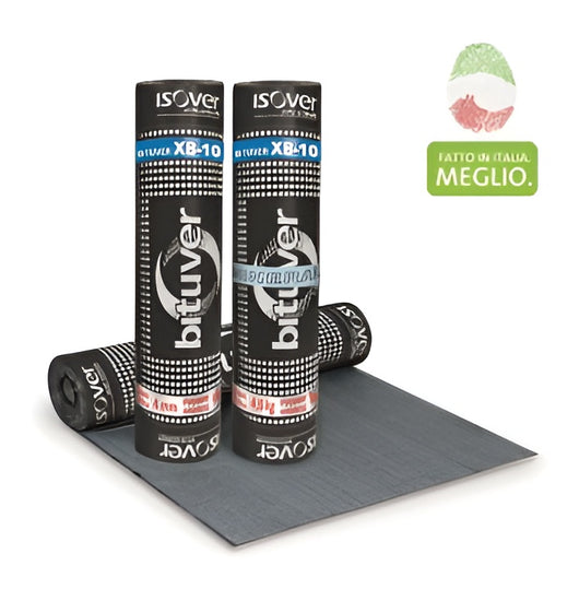 Guaina Impermeabilizzante Velovetro BITUVER X-5 V3 10m² Flessibile -5°C