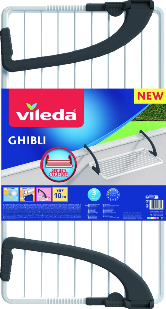Vileda STENDIBIANCHERIA DA BALCONE GHIBLI cm. 99x54x26 h Stenditura mt. 10