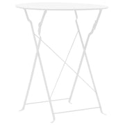 Set da Bistrot 3 pz | Set Salotto da Giardino in Acciaio Bianco