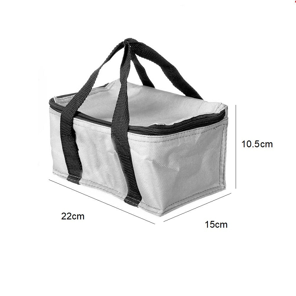 Kit Porta Pranzo Termico con Borsa Frigo Portatile con Accessori 15x22x17.5cm Salvaspazio