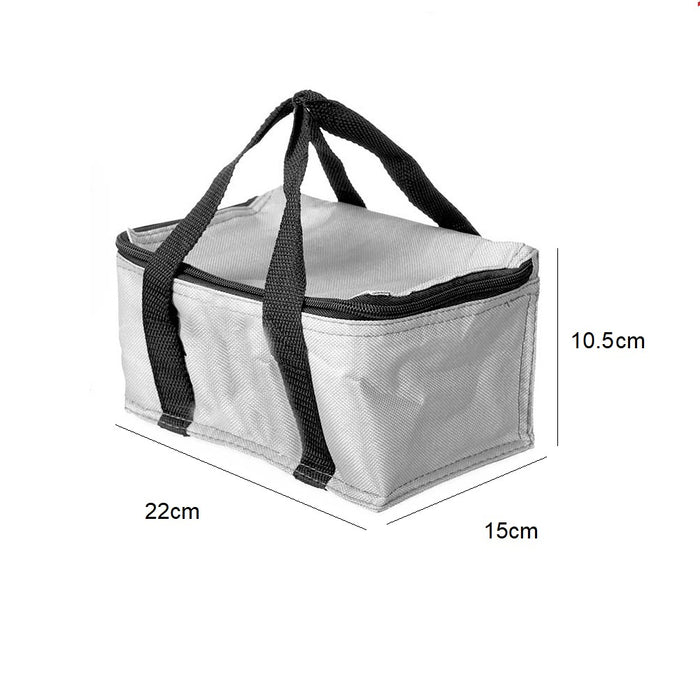 Kit Porta Pranzo Termico con Borsa Frigo Portatile con Accessori 15x22x17.5cm Salvaspazio