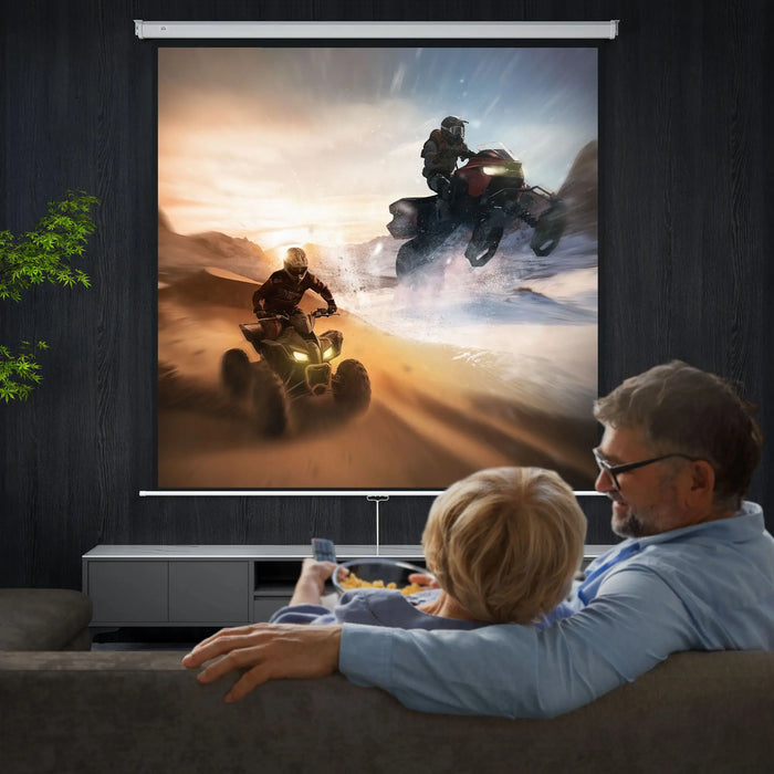 Schermo Proiettore 120" Formato 1:1 Angolo 160° Montaggio Soffitto o Parete