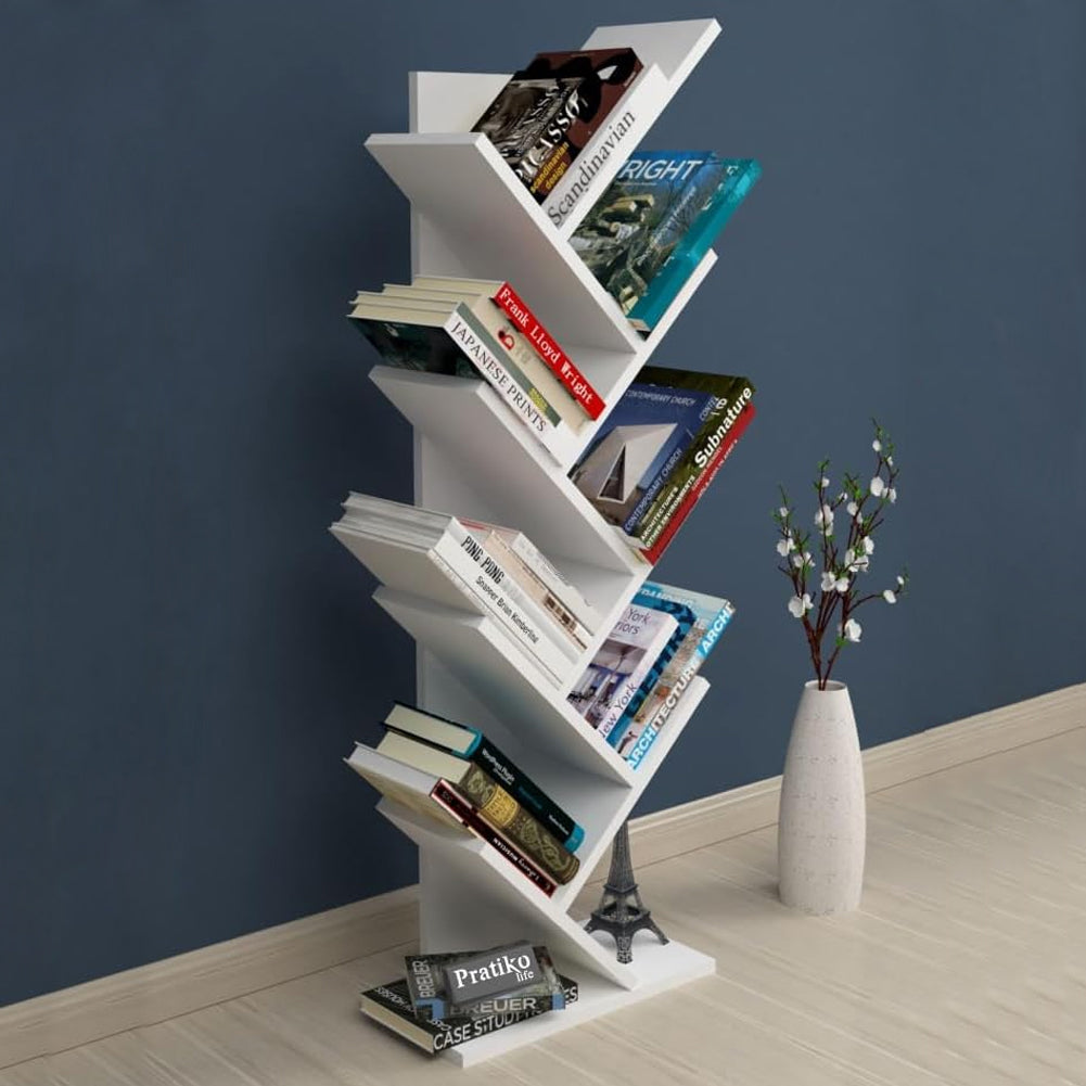 Libreria Porta Libri e Riviste Bianco Salvaspazio Moderno Divisorio Salvaspazio