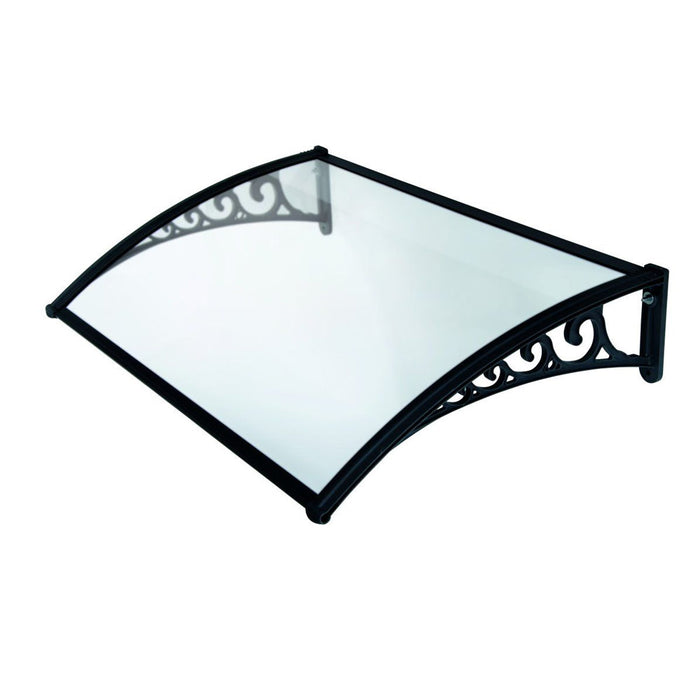 Pensilina Tettoia in Policarbonato Trasparente Alveolare Modulare Naxos Colore: Trasparente, Formato: 150 x 100 cm