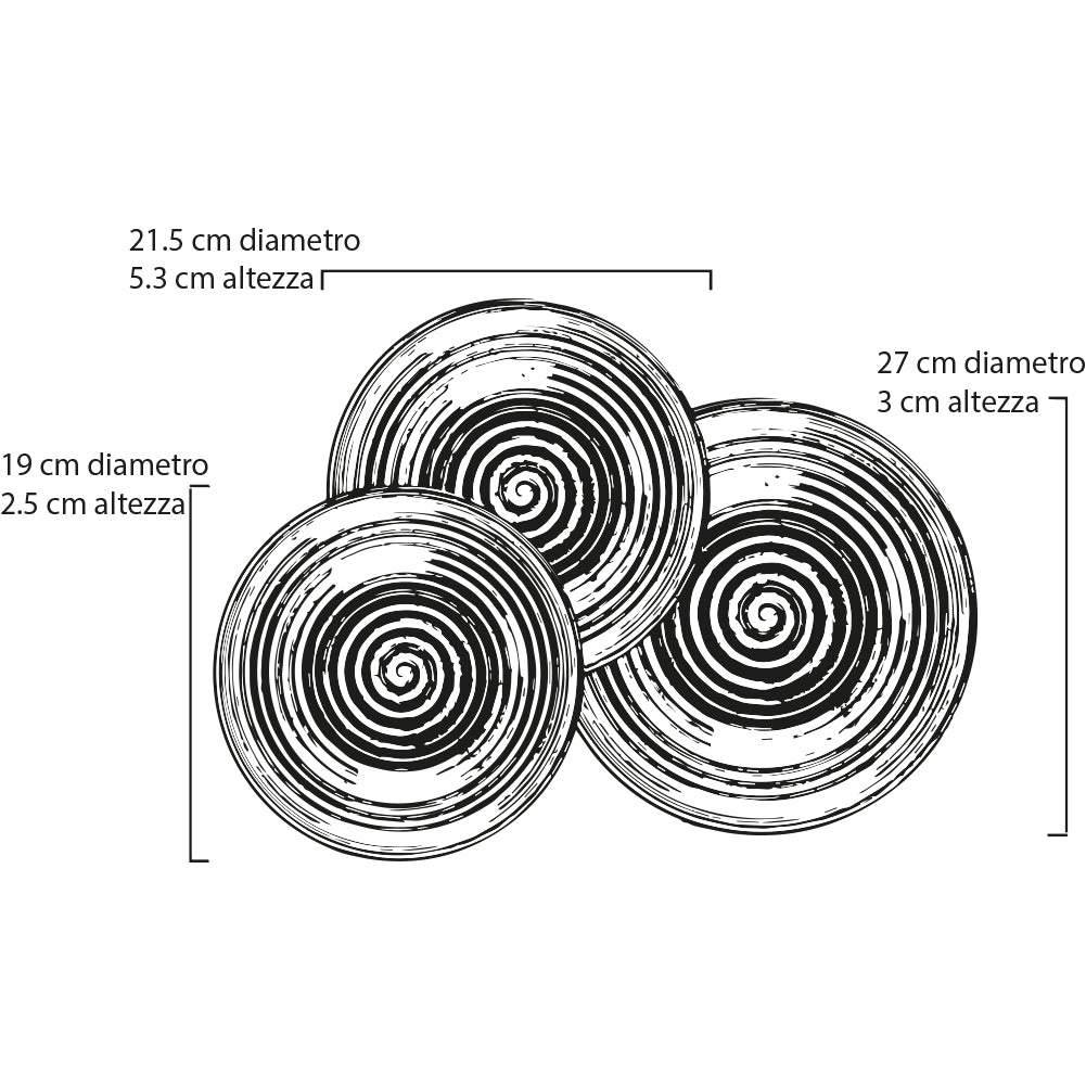 Set da 18 Piatti in Gres Porcellanato Multicolore Servizio da Tavola Sale e Pepe