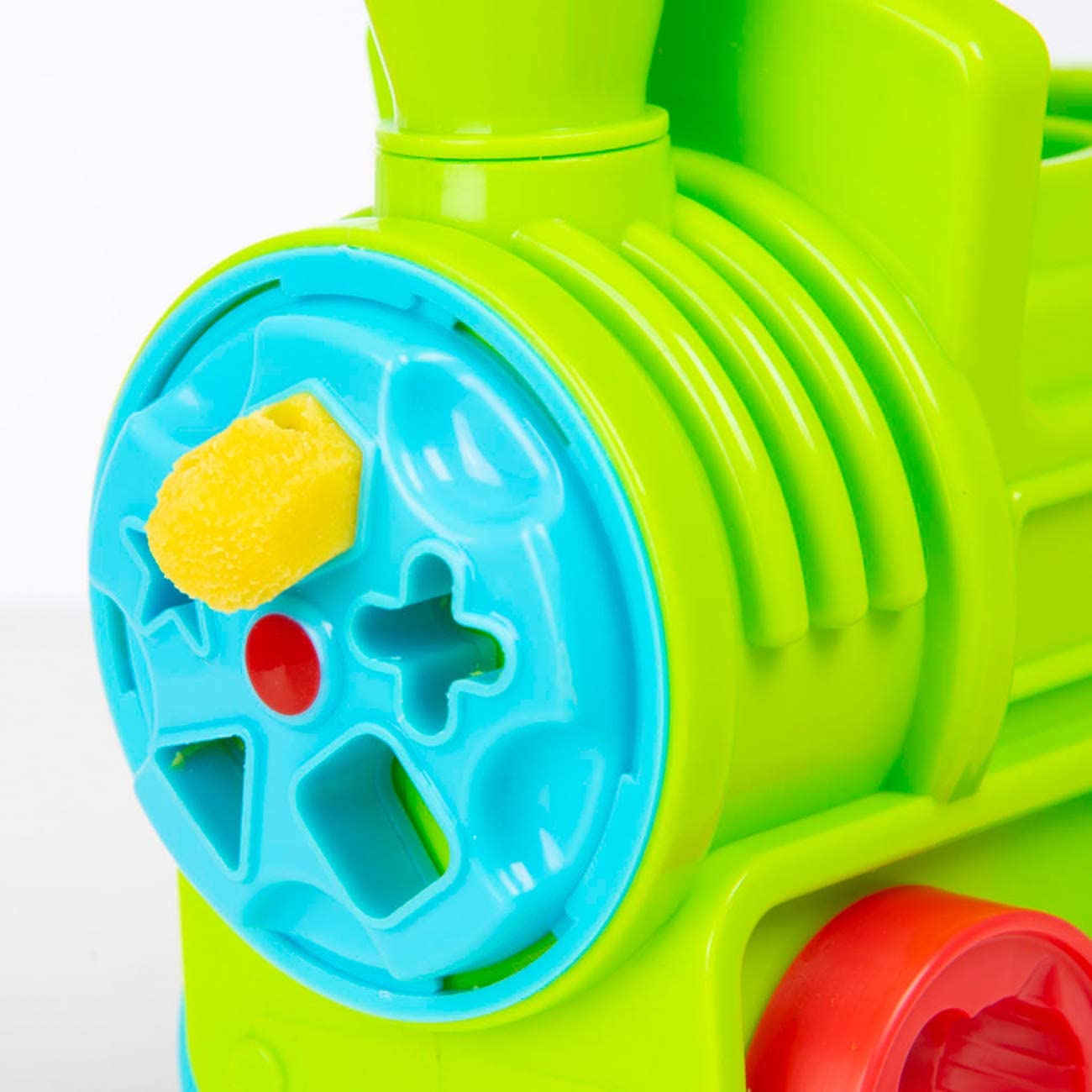 SET TRENO GIOCATTOLO CON PASTA MODELLABILE STAMPINI E FORMINE 2+