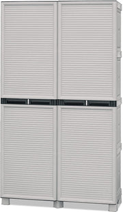 ARMADIO PORTASCOPE IN POLIPROPILENE 100 X 39 X H172 CM 2 ANTE E 3 RIPIANI