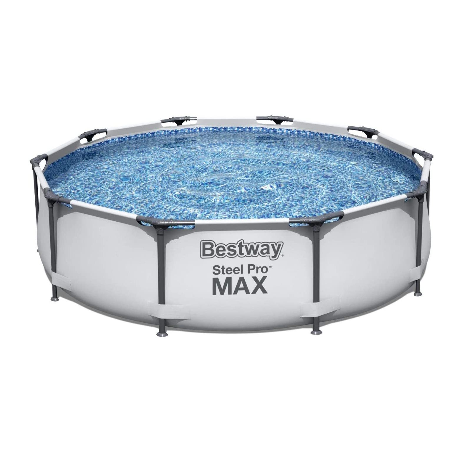 BESTWAY PISCINA FUORI TERRA STEEL PRO MAX TONDA Ø 305 X 76 CM BIANCA