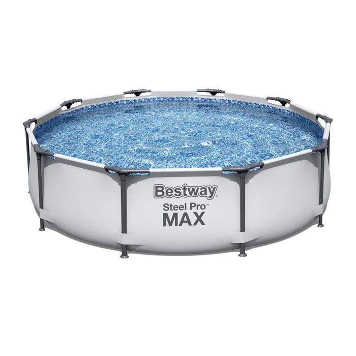 BESTWAY PISCINA FUORI TERRA STEEL PRO MAX TONDA Ø 305 X 76 CM BIANCA