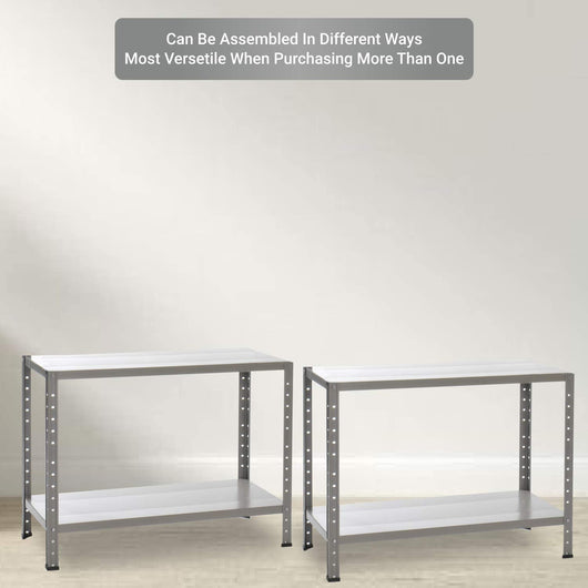 GRIMA PACCO DOPPIO CON 2 SCAFFALI COMPLETI 90 X 40 X 174 CM 4 RIPIANI 50 KG