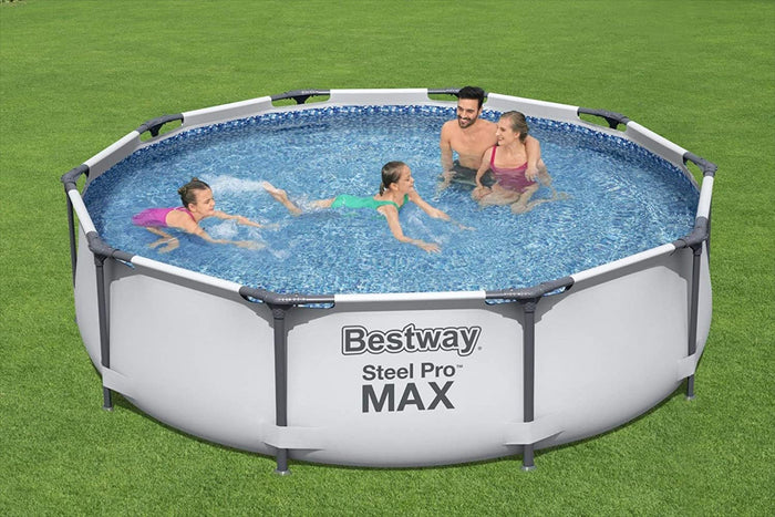 BESTWAY PISCINA FUORI TERRA STEEL PRO MAX TONDA Ø 305 X 76 CM BIANCA